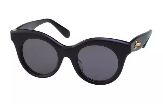 LOEWE Овальные солнцезащитные очки унисекс черные