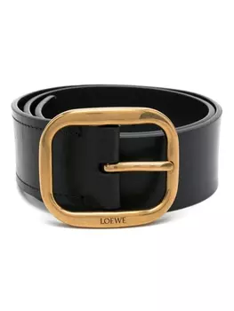 LOEWE ремень с гравировкой логотипа, черный