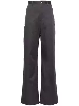 LOEWE широкие брюки с завышенной талией, серый