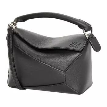 LOEWE Сумка-головоломка из коровьей кожи, сумка на плечо, мини-сумка через плечо, женская, черная