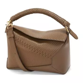 LOEWE Сумка-кошелек "Puzzle" из коровьей кожи, сумка через плечо, женская сумка-труба, цвет "тундра-зеленый"