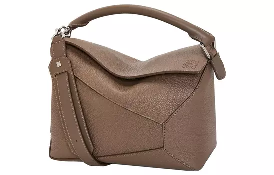 LOEWE Сумка-мессенджер Puzzle из зернистой телячьей кожи, сумка через плечо, мужская, цвет «тундра-зеленый»