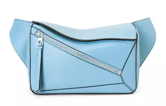 LOEWE Сумка-пояс Puzzle из классической телячьей кожи, маленькая, олимпийского синего цвета