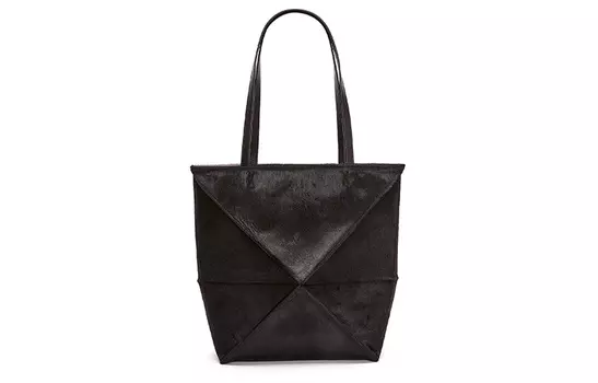 LOEWE Сумка-шоппер из коровьей кожи, сумка-шоппер, сумка через плечо, женская сумка среднего размера, черная