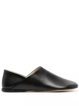 LOEWE Toy leather slippers, черный