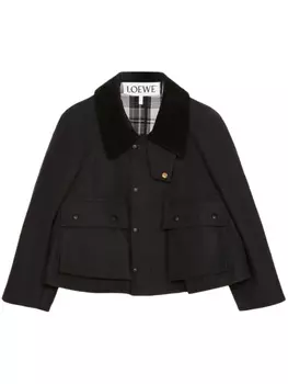 LOEWE укороченный жакет Trapeze, черный