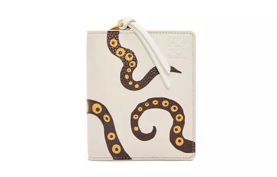 LOEWE Женский кошелек из коровьей кожи, белый