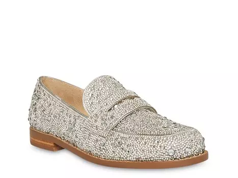 Лоферами Betsey Johnson Aron, серебряный