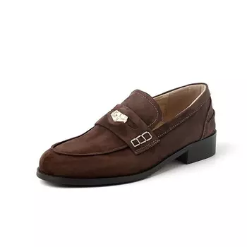 Лоферы AIQINISHA Loafers Women's, коричневый