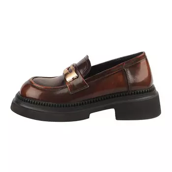 Лоферы AIQINISHA Loafers Women's Low-Top, коричневый