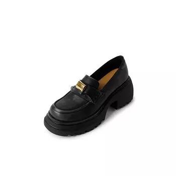 Лоферы AIQINISHA Loafers Women's Low-Top, черный