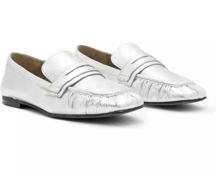 Лоферы AllSaints Sapphire Loafer, цвет Metallic Silver