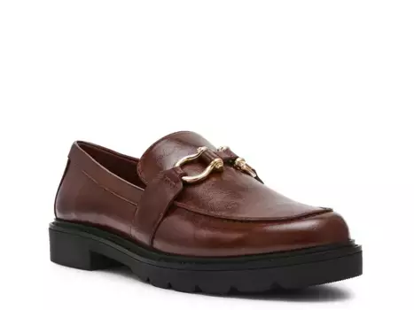 Лоферы Anne Klein Ezra, темно-коричневые, синтетические