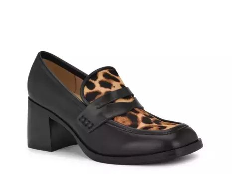 Лоферы Avalia Nine West, Black/Leopard Print