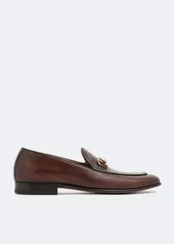 Лоферы BARRETT Leather loafers , коричневый