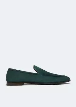Лоферы BARRETT Suede loafers, зеленый