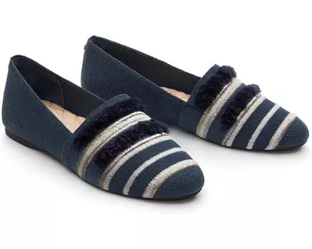 Лоферы Birdies Starling Fabric Flat, нави