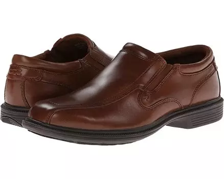 Лоферы Bleeker Street Bicycle Toe Slip-On with KORE Slip Resistant Walking Comfort Technology Nunn Bush, коньяк