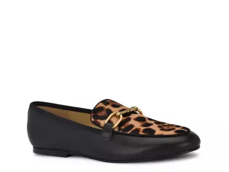 Лоферы Brayci Loafer Nine West, цвет blacksolid_brownleopardprint