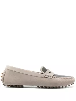 Лоферы Brunello Cucinelli Monili с цепочкой, серый