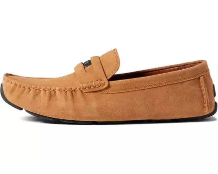 Лоферы C Coin Suede Driver COACH, светлый верблюд