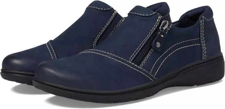 Лоферы Carleigh Ray Clarks, цвет Navy Nubuck
