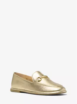 Лоферы Carson из металлизированной кожи Michael Kors, золотой