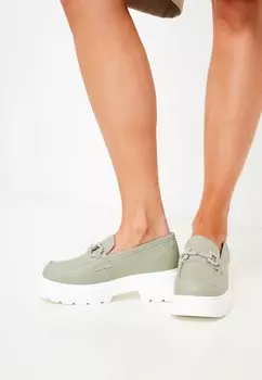 Лоферы Cesare Gaspari, зеленый