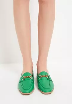Лоферы Cesare Gaspari, зеленый