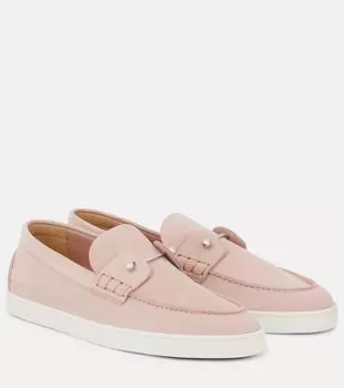 Лоферы Chambeliboat из замши Christian Louboutin, Vintage Rose