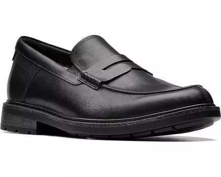 Лоферы Clarks Un Shire Step, цвет Black Leather