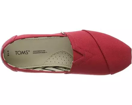 Лоферы Classic Alpargata TOMS, красный