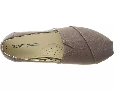 Лоферы Classic Alpargata TOMS, пепел