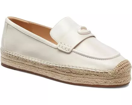 Лоферы COACH Camilla Leather Espadrille, цвет Chalk