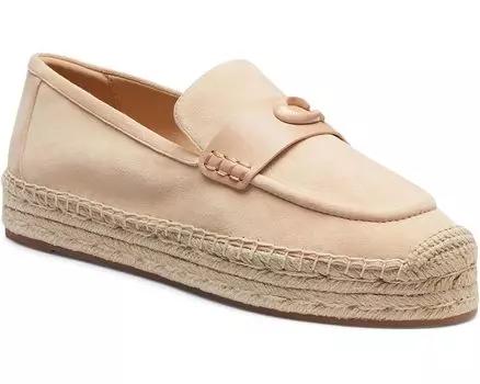 Лоферы COACH Camilla Suede Espadrille, цвет Beechwood