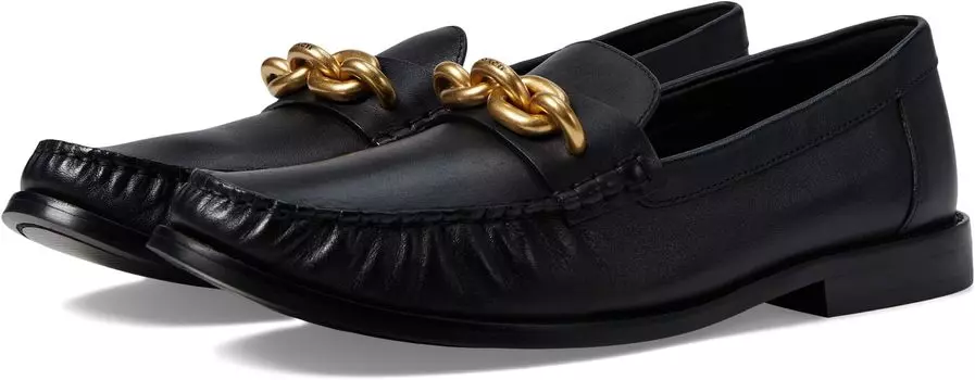 Лоферы COACH Jess Leather Loafer, цвет Black/Gold