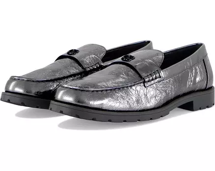 Лоферы COACH Jocelyn Crinkle Metallic Loafer, цвет Anthracite