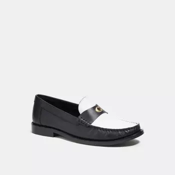 Лоферы COACH Jolene, цвет Black/Optic White