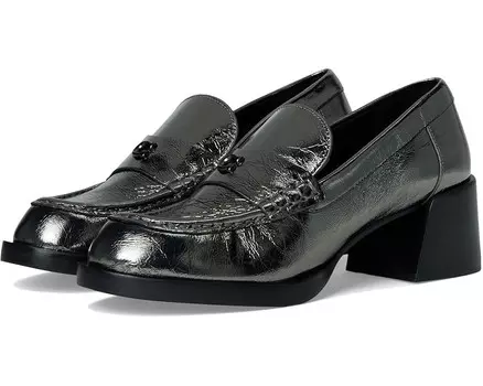 Лоферы COACH Natalie Crinkled Metallic Loafer, цвет Anthracite