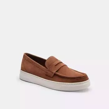 Лоферы Coach Outlet Suede Hybrid, цвет saddle
