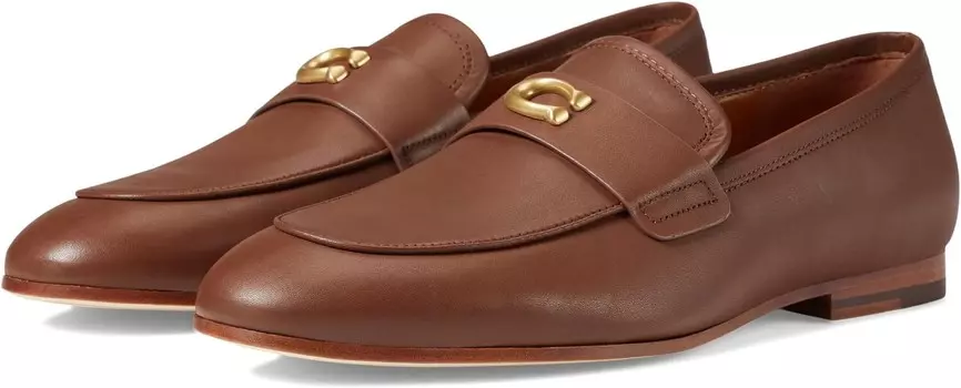 Лоферы COACH Sculpt C Leather Loafer, цвет Saddle