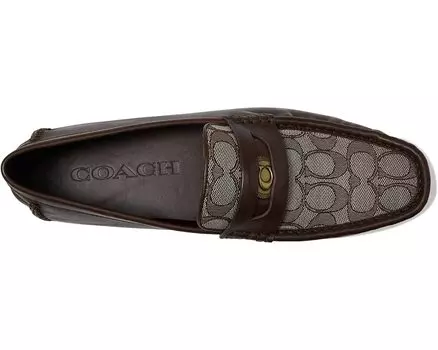 Лоферы Coin Signature Leather Driver COACH, клен