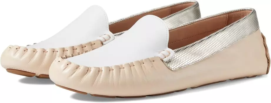 Лоферы Cole Haan Evelyn Driver, цвет Tan/Ivory Leather