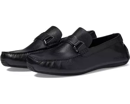 Лоферы Cole Haan Grand City Bit Driver, цвет Black Textured/Black