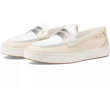 Лоферы Cole Haan Nantucket 2.0 Penny Loafer, цвет Bleached Tan/Optic White Leather