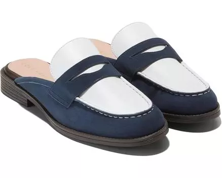 Лоферы Cole Haan Stassi Penny Mule, цвет Navy Blazer Suede/White Leather