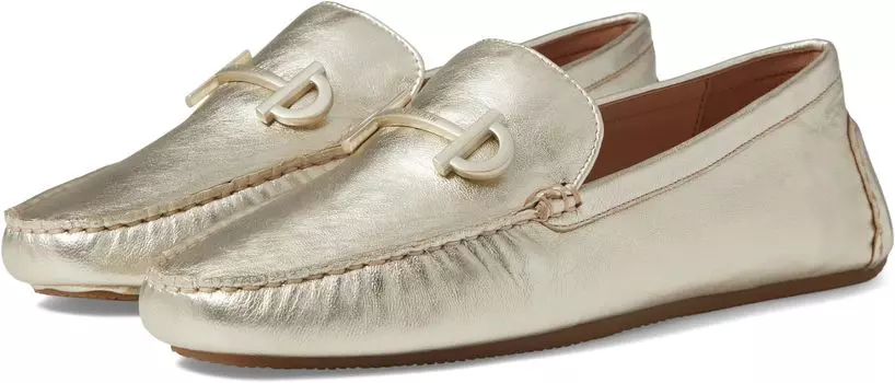 Лоферы Cole Haan Tully Driver, цвет Gold Leather