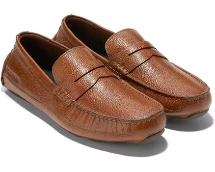 Лоферы Cole Haan Wyatt Penny Driver, цвет British Tan/Nicotine