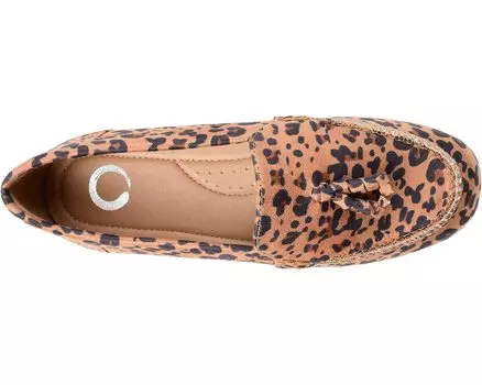 Лоферы Comfort Foam Meredith Flat Journee Collection, леопард