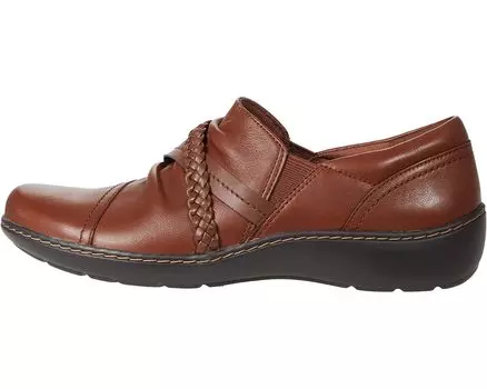 Лоферы Cora Braid Shoe Clarks, коричневый